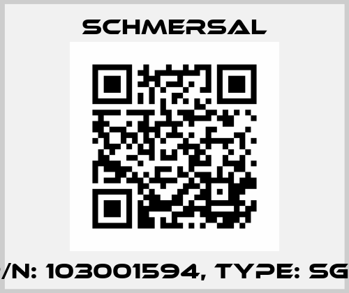 p/n: 103001594, Type: SG5 Schmersal