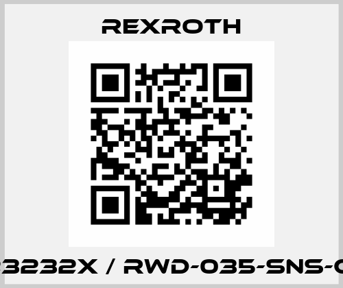 R18223232X / RWD-035-SNS-C2-H-2 Rexroth