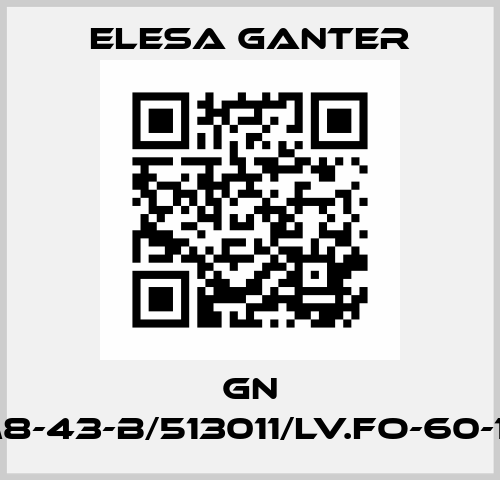 GN 445-60-M8-43-B/513011/LV.FO-60-14-M8x43 Elesa Ganter