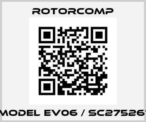 Model EV06 / sc275261 Rotorcomp