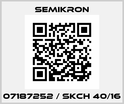 07187252 / SKCH 40/16 Semikron