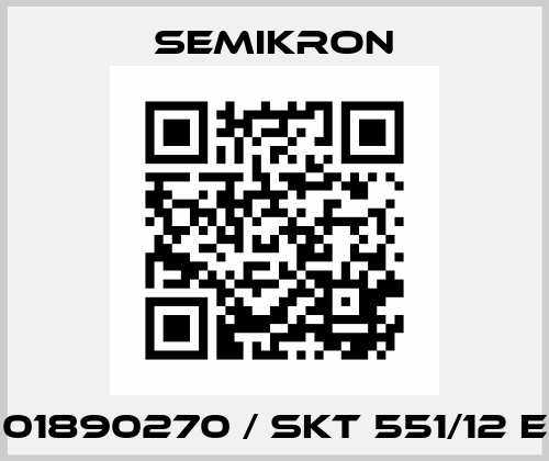 01890270 / SKT 551/12 E Semikron