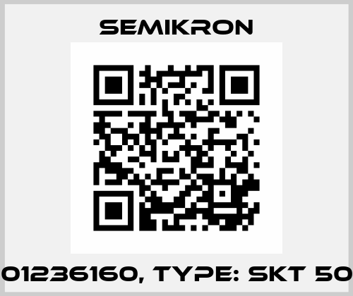 P/N: 01236160, Type: SKT 50/16 E Semikron