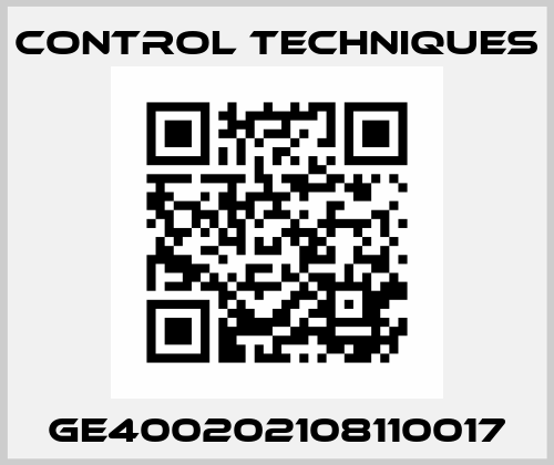 GE400202108110017 Control Techniques