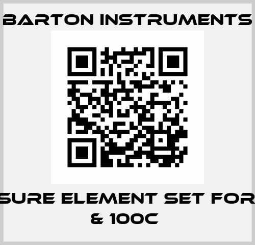 Pressure Element set for 242E & 100C  Barton Instruments