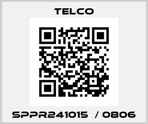 SPPR241015  / 0806 Telco