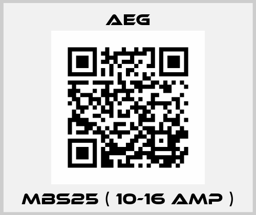 MBS25 ( 10-16 AMP ) AEG
