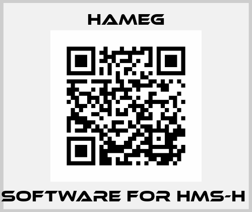 SOFTWARE FOR HMS-H  Hameg