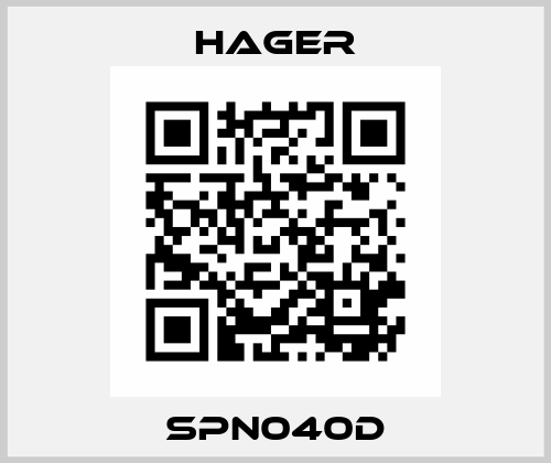 SPN040D Hager