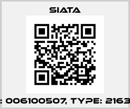 P/N: 006100507, Type: 2163-05 Siata