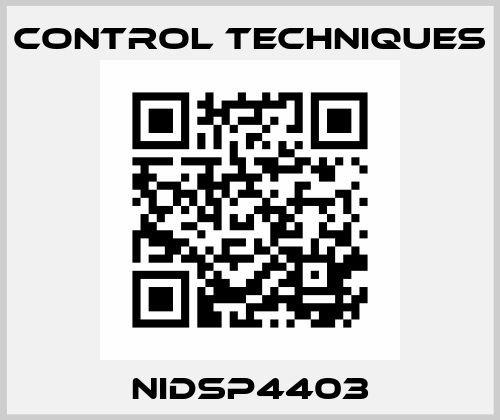 NIDSP4403 Control Techniques