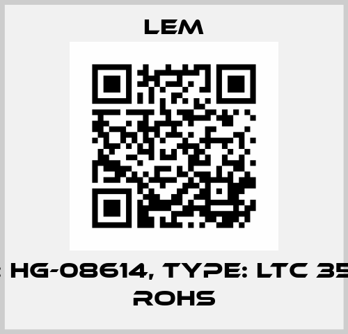 P/N: HG-08614, Type: LTC 350-S ROHS Lem