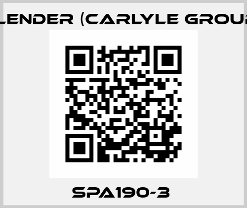 SPA190-3  Flender (Carlyle Group)