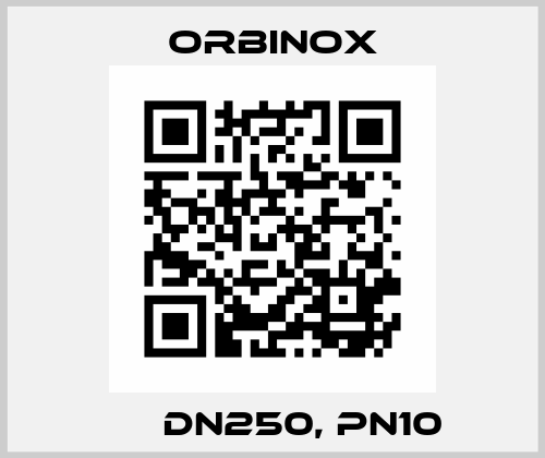 ЕХ DN250, PN10 Orbinox