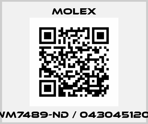 WM7489-ND / 0430451201 Molex