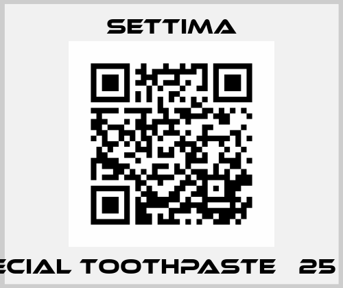 SPECIAL TOOTHPASTE   25 ML  Settima