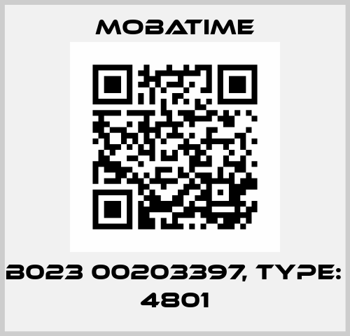 P/N: B023 00203397, Type: DTS 4801 Mobatime