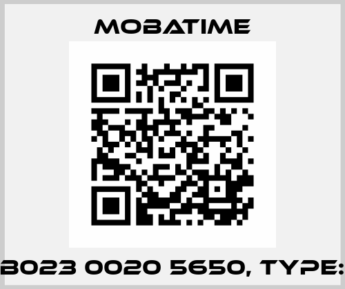 P/N: B023 0020 5650, Type: NTS Mobatime