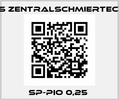 SP-PIO 0,25  Rebs Zentralschmiertechnik