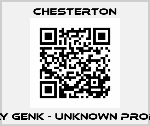 SPRAY GENK - UNKNOWN PRODUCT  Chesterton