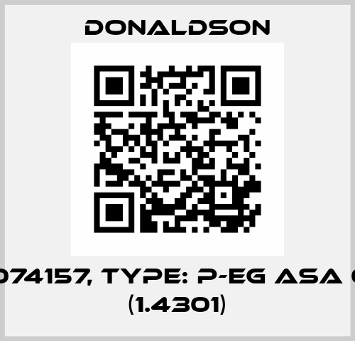 P/N: 074157, Type: P-EG ASA 0048 (1.4301) Donaldson