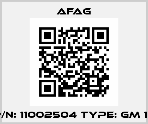 P/N: 11002504 Type: GM 12 Afag