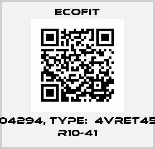 P/N: 1304294, Type:  4VREt45 400V R10-41 Ecofit