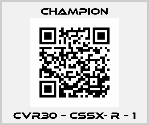 CVR30 – CSSX- R – 1 Champion