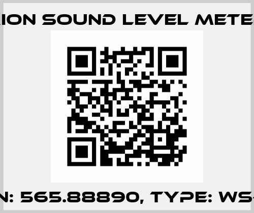 P/N: 565.88890, Type: WS-16 RION Sound Level Meter