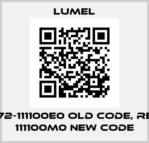 RE72-111100E0 old code, RE72 111100M0 new code LUMEL