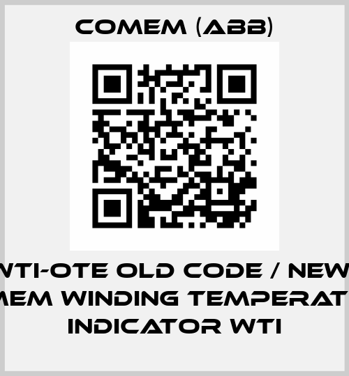 AKM WTI-OTE old code / new code COMEM Winding temperature indicator WTI Comem (ABB)
