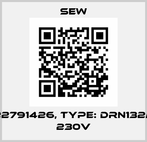 P/N: 22791426, Type: DRN132M/L V 230V SEW