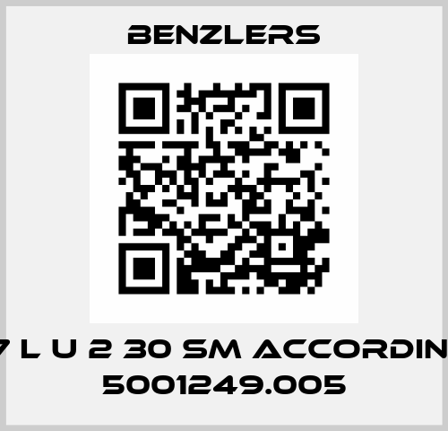 BD27 L U 2 30 SM according to 5001249.005 Benzlers