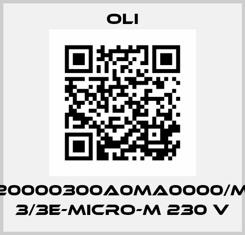 EE20000300A0MA0000/MVE 3/3E-MICRO-M 230 V Oli