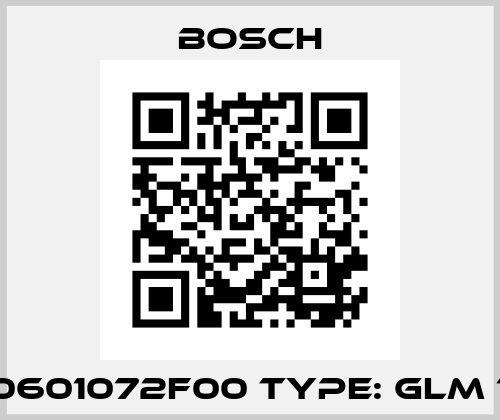 P/N: 0601072F00 Type: GLM 120 C Bosch