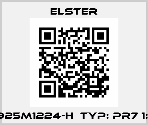 2925M1224-H  Typ: PR7 1:10 Elster