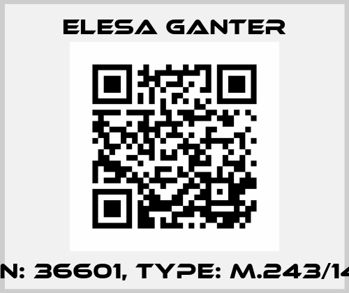 P/N: 36601, Type: M.243/140 Elesa Ganter