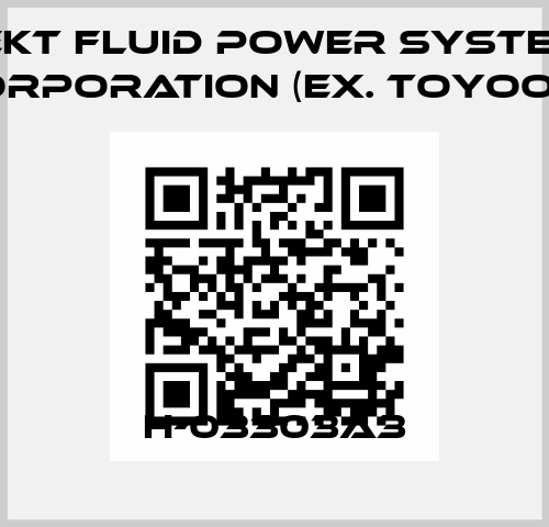 H-03303A3 JTEKT FLUID POWER SYSTEMS CORPORATION (ex. Toyooki)