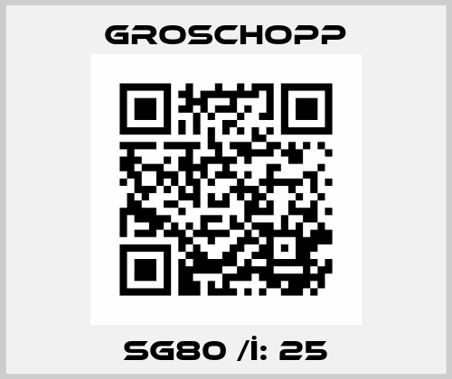 SG80 /İ: 25 Groschopp
