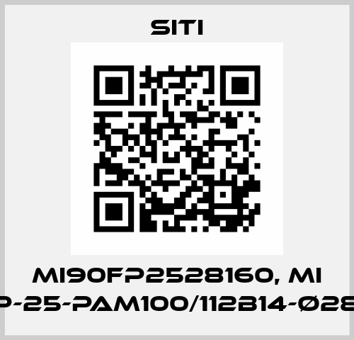 MI90FP2528160, MI 90FP-25-PAM100/112B14-Ø28/160 SITI