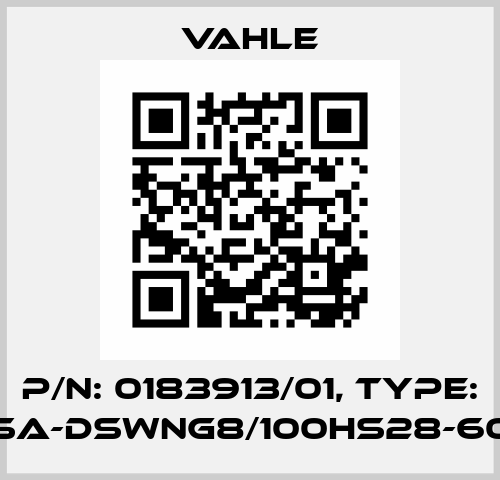 P/n: 0183913/01, Type: SA-DSWNG8/100HS28-60 Vahle