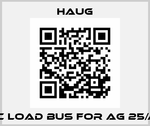 static load bus for AG 25/AG SL  Haug