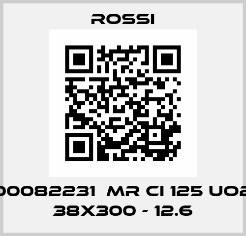 R000082231  MR CI 125 UO2V - 38x300 - 12.6 Rossi