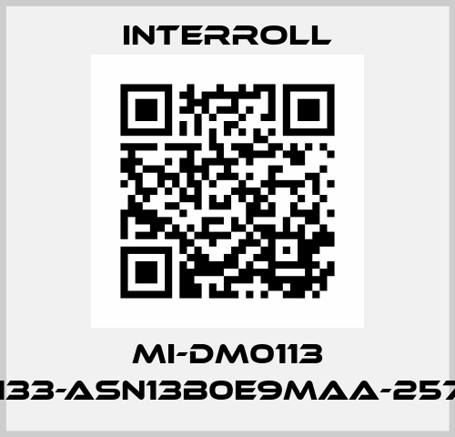MI-DM0113 DM1133-ASN13B0E9MAA-257mm Interroll