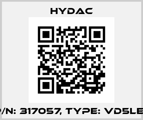 P/N: 317057, Type: VD5LE.1 Hydac