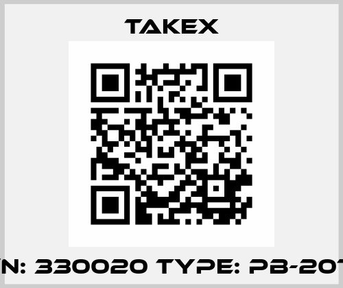 P/N: 330020 Type: PB-20TE Takex