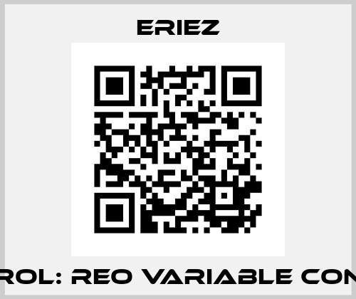Control: REO variable control Eriez