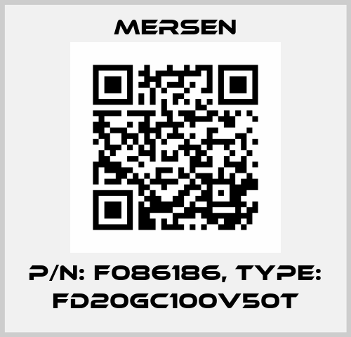 P/N: F086186, Type: FD20GC100V50T Mersen