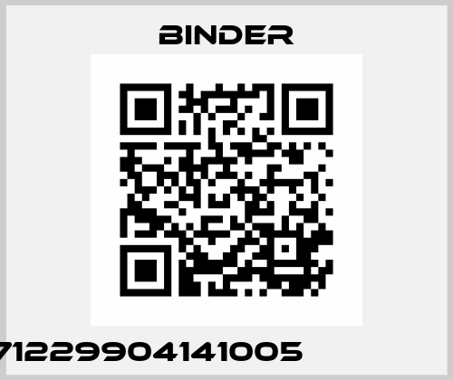 71229904141005                 Binder