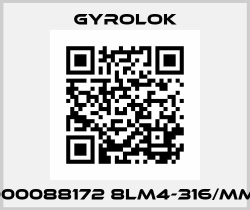 1000088172 8LM4-316/MME GYROLOK